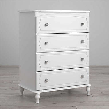 Little Seeds Rowan Valley Laren 4-Drawer Dresser in White. View a larger version of this product image.