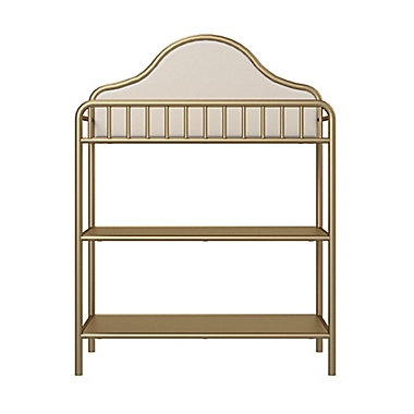 Little Seeds Piper Metal Changing Table in Gold. View a larger version of this product image.