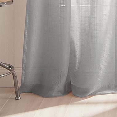 Peri Home Kelly 84-Inch Grommet Window Curtain Panel in Grey (Single). View a larger version of this product image.
