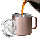 Alternate image 2 for Oggi&trade; Stainless Steel Mug with Lid in Rose Gold