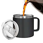 Alternate image 2 for Oggi&trade; Stainless Steel Mug with Lid in Black