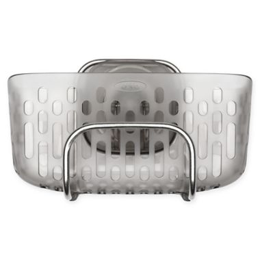 OXO StrongHold&trade; Suction Sink Caddy in Stainless Steel. View a larger version of this product image.