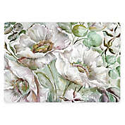 White Poppies Laminated Placemat