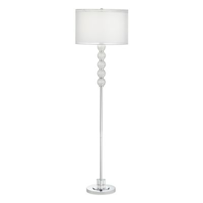 white ball floor lamp