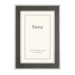 Siena™ 4-Inch x 6-Inch Faux Lizard Leather Narrow Picture Frame