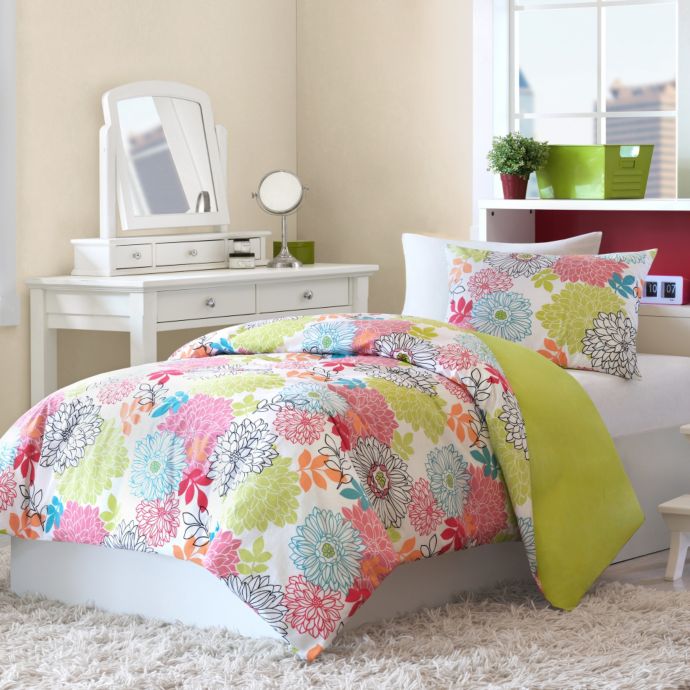 Emily Reversible Duvet Cover and Sham Set Bed Bath & Beyond