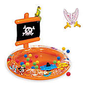 Banzai Pirate Sparkle Inflatable Ball Pit with Soft-Touch Balls and Swords