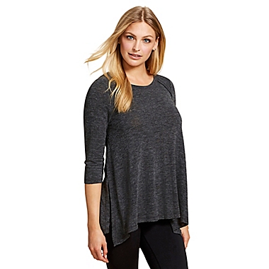 Motherhood Maternity&reg; Small Jessica Simpson Side Access Nursing Top in Grey. View a larger version of this product image.
