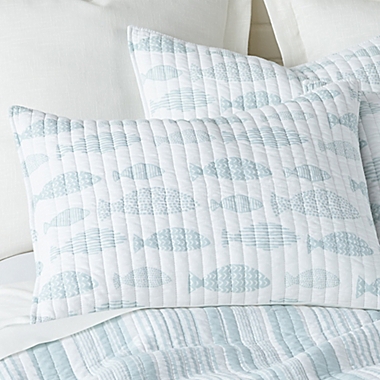 Levtex Home Breeze Reversible King Quilt Set in Blue. View a larger version of this product image.