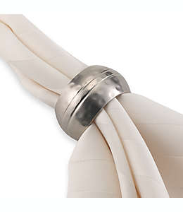 Anillo para servilleta de metal Orbit® color plata cepillada