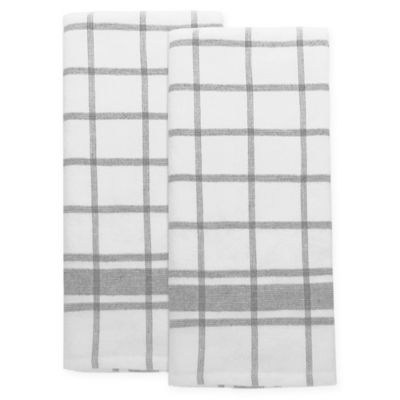 plaid kitchen towels