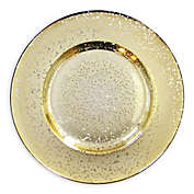 American Atelier Speckled Charger Plate in Gold
