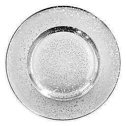 American Atelier Speckled Charger Plate in Silver