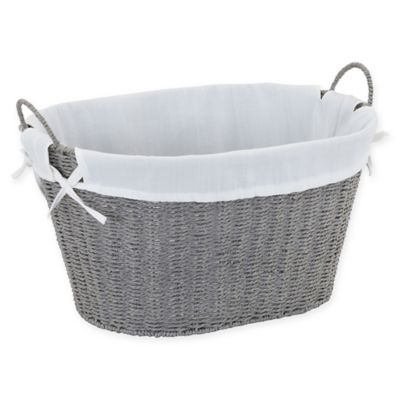 two section laundry basket