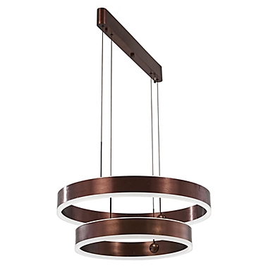 George Kovacs&reg; Rendezvous 1-Light LED Pendant in Bronze. View a larger version of this product image.