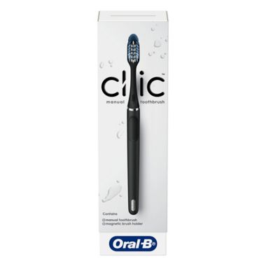 Oral-B&reg; Clic&trade; Manual Toothbrush in Matte Black. View a larger version of this product image.