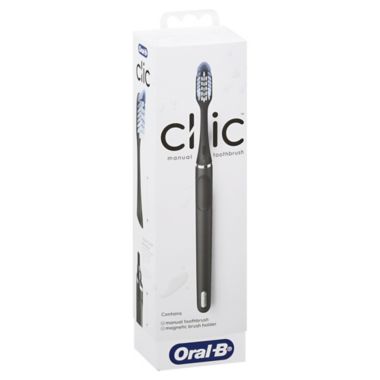 Oral-B&reg; Clic&trade; Manual Toothbrush in Matte Black. View a larger version of this product image.