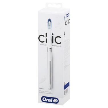 Oral-B&reg; Clic&trade; Manual Toothbrush in White. View a larger version of this product image.