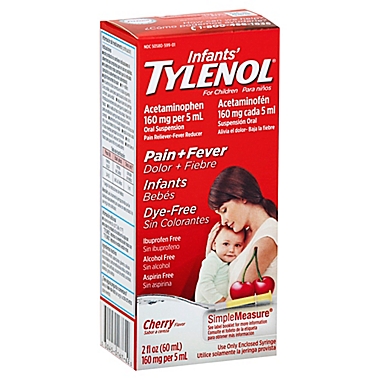 Tylenol&reg; Infants 2 fl. oz. Acetaminophen Pain and Fever Reducer in Cherry. View a larger version of this product image.