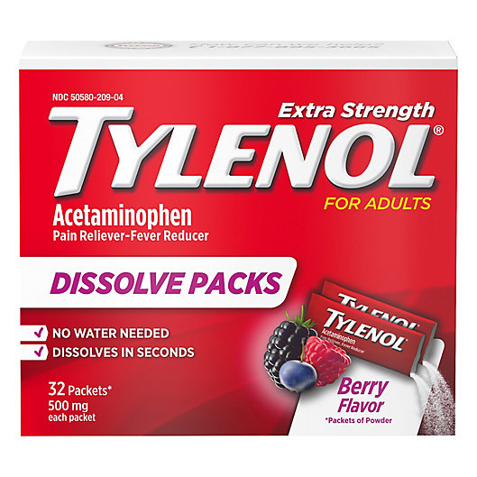 Alternate image 1 for Tylenol® 32-Count Extra Strength Powder Pack in Berry