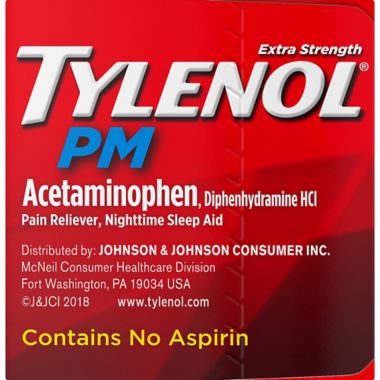 Tylenol&reg; PM Extra Strength 150-Count Pain Reliever &amp; Sleep Aid Caplets. View a larger version of this product image.