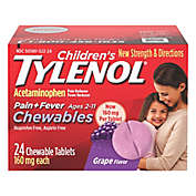 Tylenol&reg; 24- Count Children&#39;s Pain and Fever 160 mg Chewable Tablets in Grape
