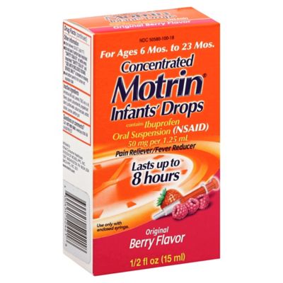 Motrin&reg; Infant&#39;s 0.5 fl. oz. Concentrated Pain Reliever/Fever Reducer Drops in Berry