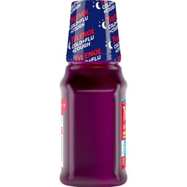 Tylenol&reg; 8 oz. Adult Cold Flu Cough Syrup in Night Berry. View a larger version of this product image.