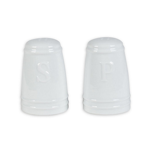 Alternate image 1 for Everyday White® by Fitz and Floyd® Bistro Salt and Pepper Shakers