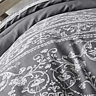 Alternate image 2 for Levtex Home Belvedere 3-Piece Full/Queen Duvet Cover Set in Charcoal