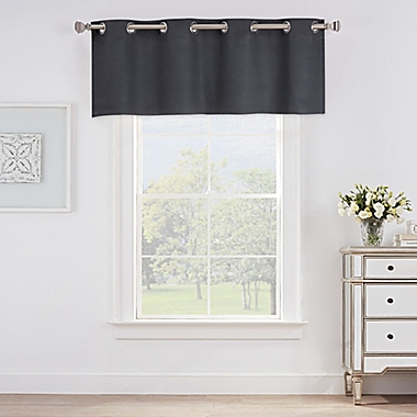 Newport Window Valance in Charcoal. View a larger version of this product image.