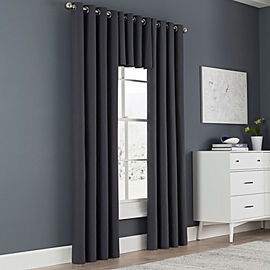 Newport Window Valance in Charcoal. View a larger version of this product image.