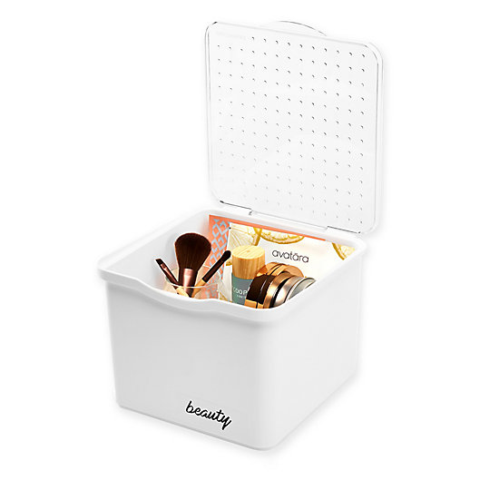 Alternate image 1 for madesmart® Small Stacking Bin in White