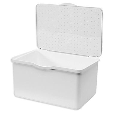 madesmart&reg; Medium Stacking Bin in White. View a larger version of this product image.
