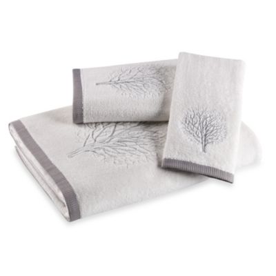 silver bath towels