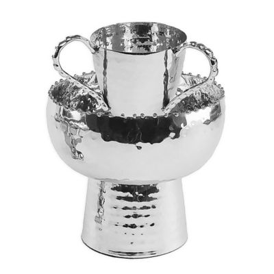 Classic Touch Wash Cup in Stainless Steel (2-Piece Set)
