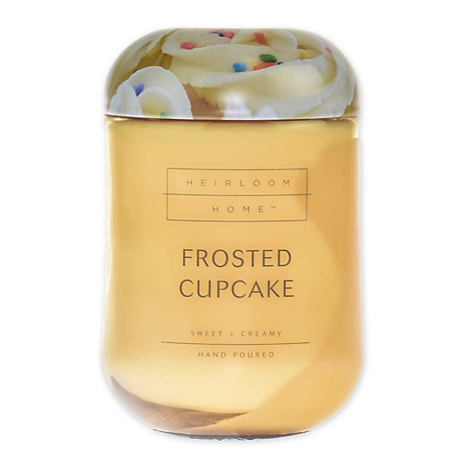 Alternate image 1 for Heirloom Home™ Frosted Cupcake 24 oz. Jar Candle with Metal Lid
