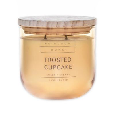 Heirloom Home&trade; Frosted Cupcake 14 oz. Jar Candle with Wood Lid