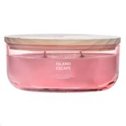 Heirloom Home&trade; Island Escape 18 oz. Dish Candle with Wood Lid