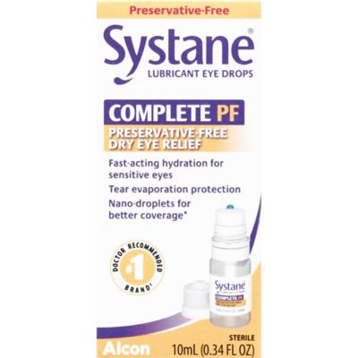 Systane&reg; Complete Preservative Free 0.34 fl. oz. Lubricant Eye Drops