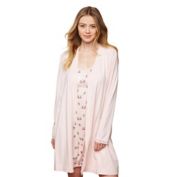 Motherhood&reg; Maternity Lace Trim Nursing Robe in Pink