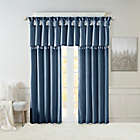 Alternate image 6 for Madison Park Emilia 120-Inch Twist Tab Top Window Curtain Panel in Teal (Single)