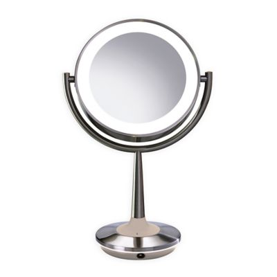 Brookstone Cordless Illuminated Makeup, Best Battery Operated Vanity Mirror