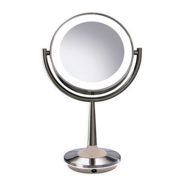 Brookstone Cordless Illuminated Makeup Mirror. View a larger version of this product image.