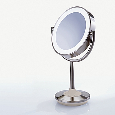 Brookstone Cordless Illuminated Makeup Mirror. View a larger version of this product image.