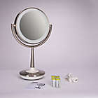 Alternate image 6 for Brookstone Cordless Illuminated Makeup Mirror