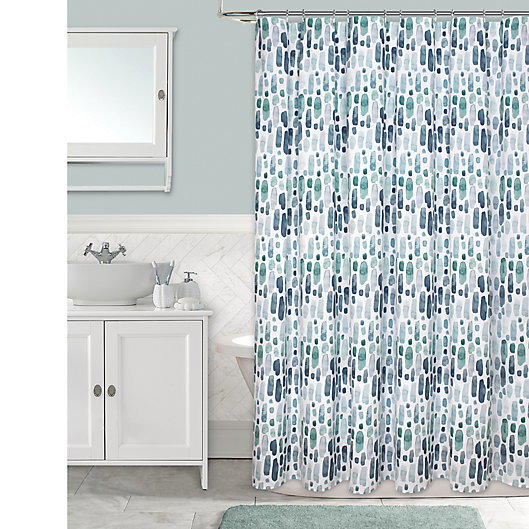 Rocky Rain Shower Curtain In Aqua Bed, Bed Bath And Beyond Teal Shower Curtain
