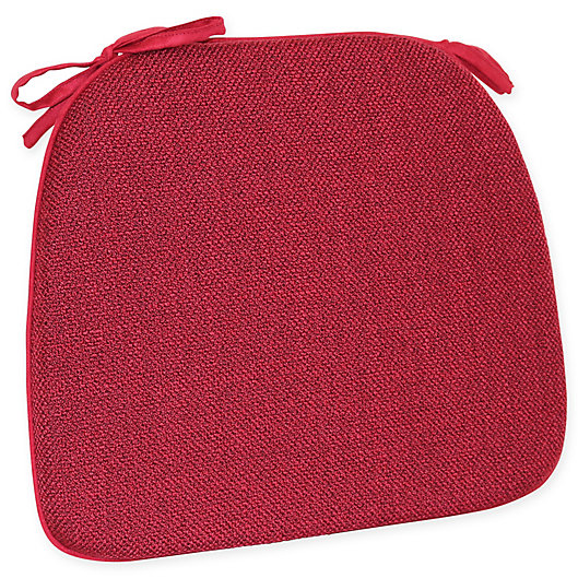 Alternate image 1 for Mayfair Foam Chair Pad in Red