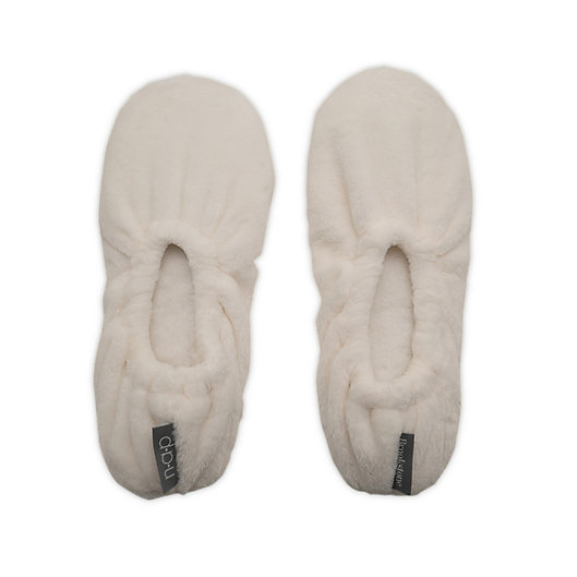 Alternate image 1 for Brookstone® One Size Ultra Plush Footies in Ivory