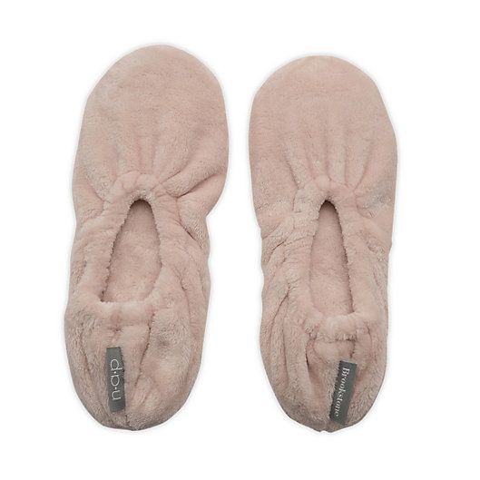 Alternate image 1 for Brookstone® One Size Ultra Plush Footies in Pink